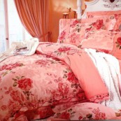 Постельное белье с вышивкой Вальтери 110-55 (Розовый), Семейный