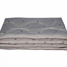Одеяло из шерсти СН-Текстиль-OBW-O Белый Полуторное 140x205